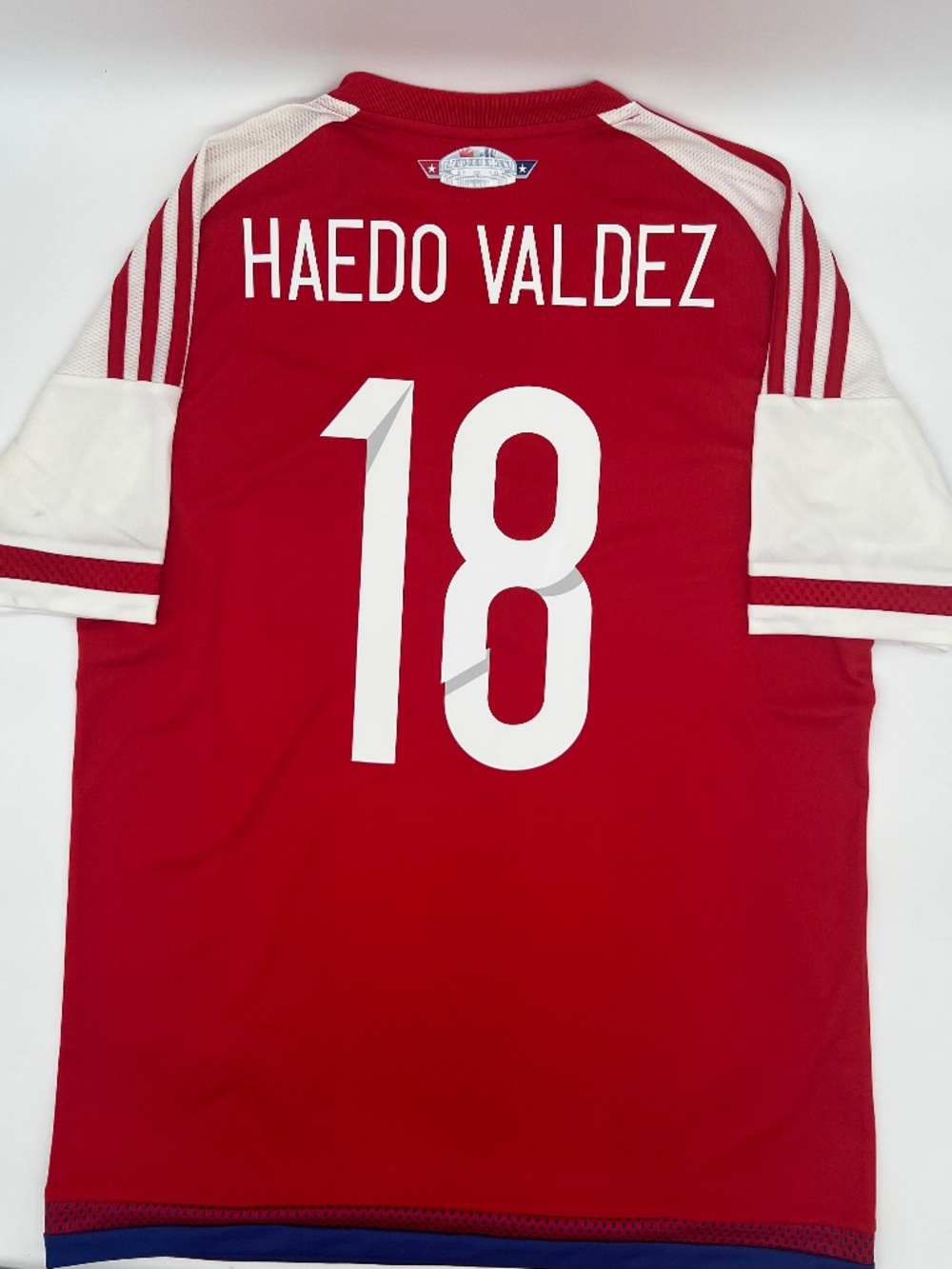Paraguay 2015/2016 Haedo Valdez #18 Authentic adidas Jersey M Men Red White